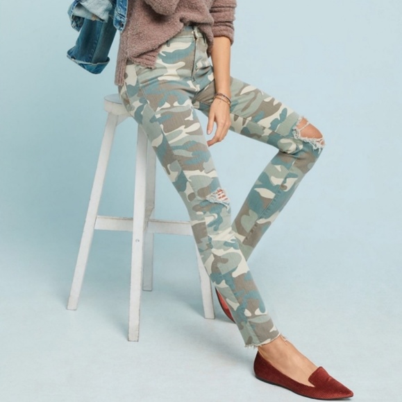 mother camouflage jeans